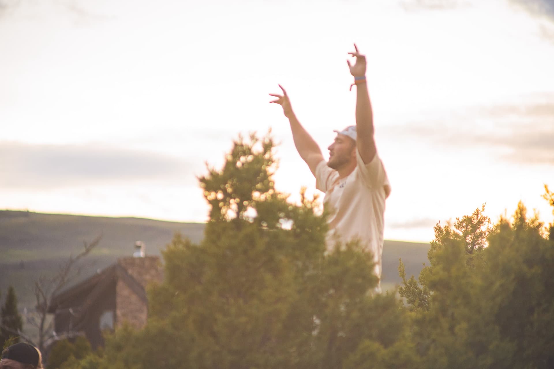 Worship at sunset